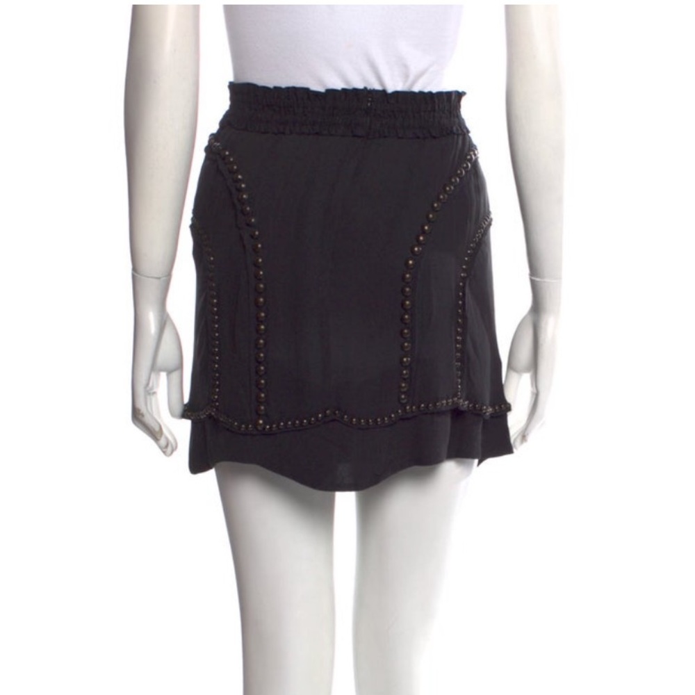 Isabel Marant black studded Mini Skirt